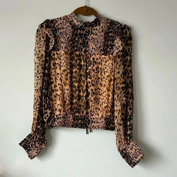 FREE PEOPLE | Roma Animal-Print Top - Picture 5 of 12
